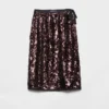 Embroidered Sequin Skirt
