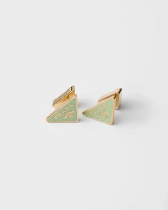Enameled Metal Earrings