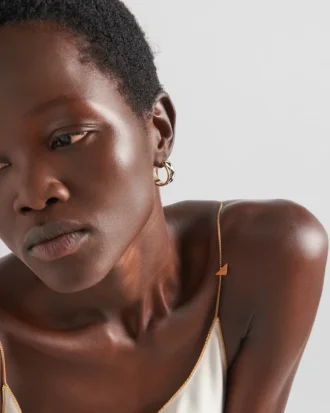 Enameled Metal Earrings