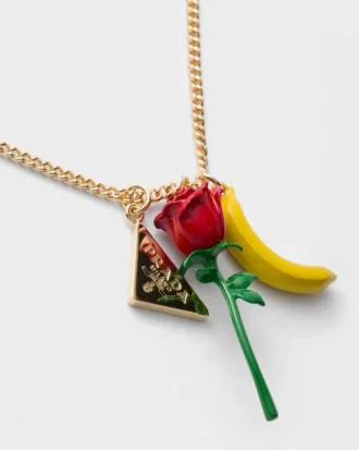 Enameled Metal Necklace