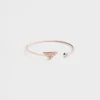 Eternal Gold Bangle Bracelet in Rose Gold with Diamond
