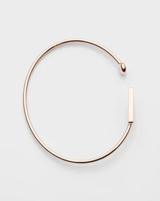 Eternal Gold Bangle Bracelet in Rose Gold with Diamond