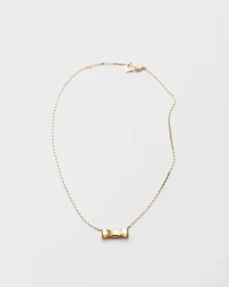 Eternal Gold Bow Pendant Necklace – Yellow Gold