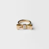 Eternal Gold Bow Ring – Yellow Gold with Laboratory-Grown Diamond