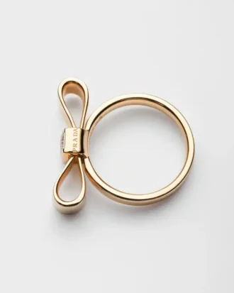 Eternal Gold Bow Ring – Yellow Gold with Laboratory-Grown Diamond