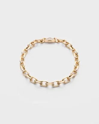 Eternal Gold Chain Necklace in Yellow Gold with Diamonds