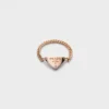 Eternal Gold Chain Ring in Rose Gold with Diamonds