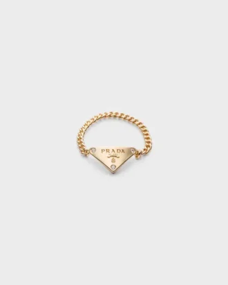 Eternal Gold Chain Ring in Yellow Gold with Diamonds