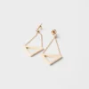 Eternal Gold Cut-Out Drop Earrings in Yellow Gold with Diamonds