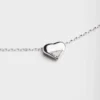 Eternal Gold Nano Heart Necklace in White Gold with Laboratory-Grown Diamond