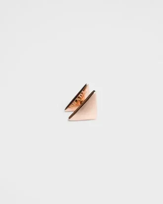 Eternal Gold Nano Triangle Mono Earring in Rose Gold