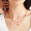 Eternal Gold Necklace in Rose Gold with Nano Triangle Pendant