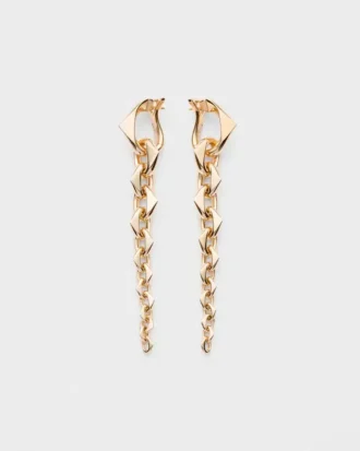 Eternal Gold Pendant Earrings – Yellow Gold