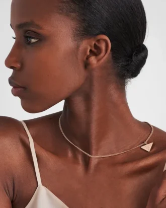 Eternal Gold Pendant Necklace in Rose Gold with Diamonds