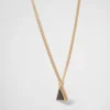 Eternal Gold Pendant Necklace in Yellow Gold with Diamonds and Onyx