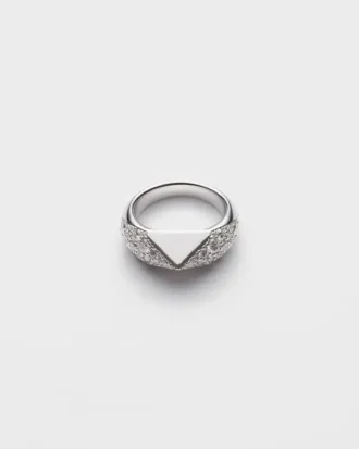 Eternal Gold Ring in White Gold with Diamonds
