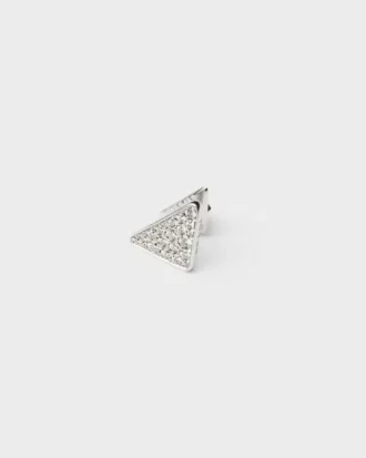 Eternal Gold Single Earring in White Gold with Diamonds