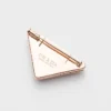 Eternal Gold Small Triangle Brooch in Rose Gold