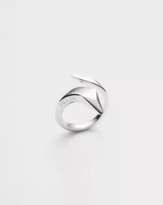 Eternal Gold Snake Mini Ring in White Gold