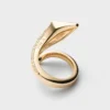 Eternal Gold Snake Ring in Yellow Gold and Diamonds