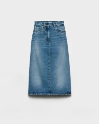 Flared Denim Skirt