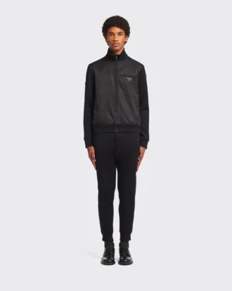 Fleece Jacket with Re-Nylon Details