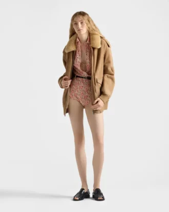 Floral Print Georgette Brief