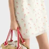 Floral Print Linen Mini-Dress