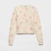 Floral Print Wool Cardigan