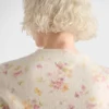 Floral Print Wool Cardigan