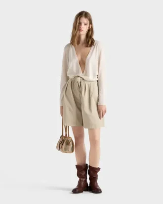 Garment-Dyed Old Gabardine Shorts