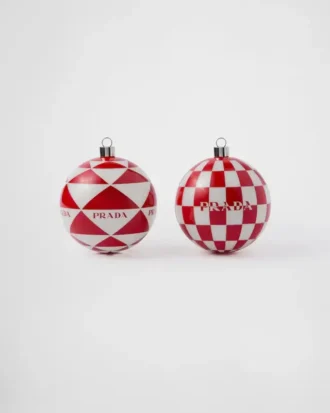 Glass Christmas Ornament Set