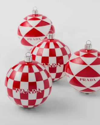 Glass Christmas Ornament Set