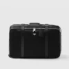 Large Re-Nylon and Saffiano Leather Suitcase