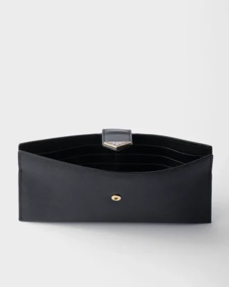 Large Saffiano and Leather Wallet