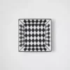Large Square Porcelain Catchall Tray – Checkerboard