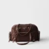Large Washed Leather Top-Handle Bag
