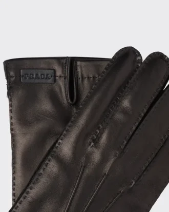 Leather and Cashmere Gloves