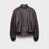 Leather Bomber Jacket