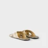 Leather Crisscross Slides