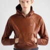 Leather Hoodie