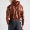 Leather Hoodie