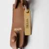 Leather Keychain Charm with Mirror Case
