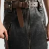 Leather Miniskirt