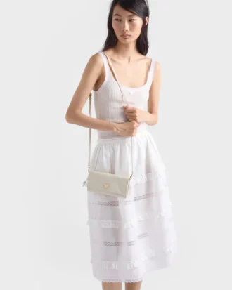 Leather Wallet with Shoulder Strap