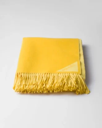 Light Jacquard Wool and Cashmere Plaid