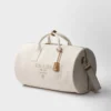 Linen Blend Duffle Bag