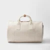Linen Blend Duffle Bag