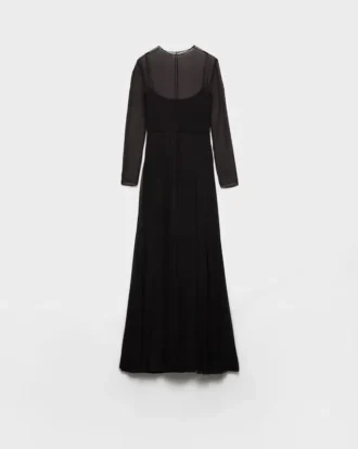 Long Silk Chiffon Dress