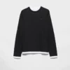 Long-Sleeved Cotton T-Shirt